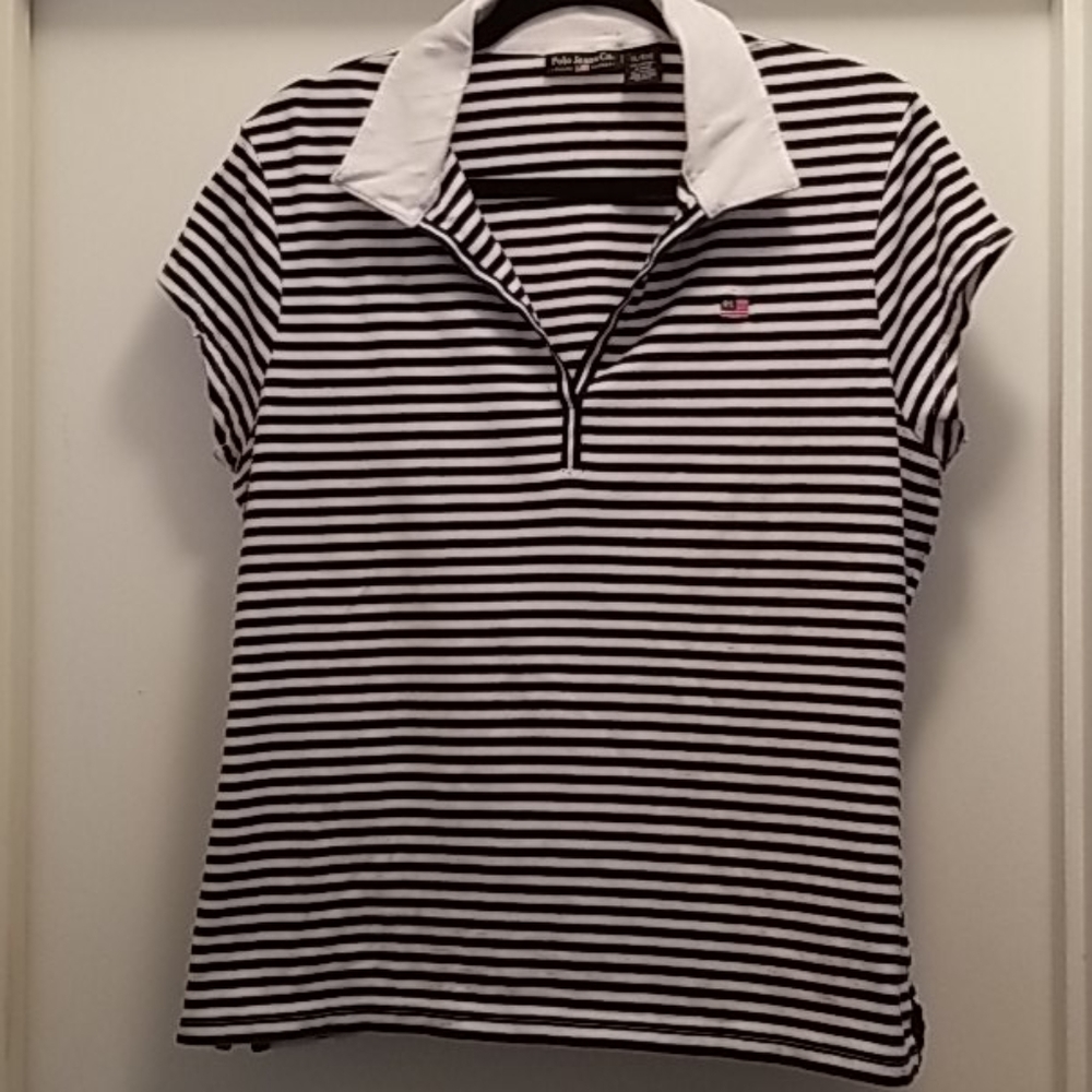 RALPH LAUREN POLO S/S STRIPED SHIRT SZ.XL